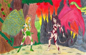eve_vs_lilith____by_lagatalola